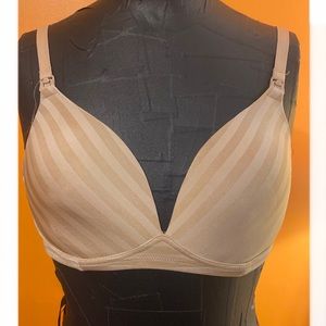 Striped tan Motherhood Maternity bra